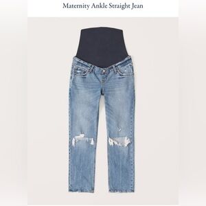 All Day Comfort Denim Maternity Ankle Straight Jean
